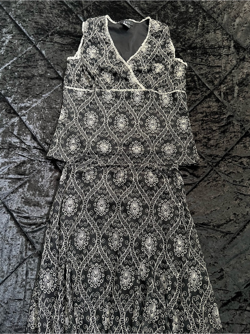 Top and skirt vintage set